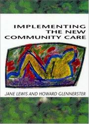 Cover of: Implementing the new community care