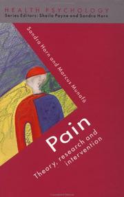 Cover of: Pain by Sandra Horn, Marcus Munafo