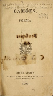 Cover of: Camões, poema by Almeida Garrett