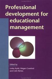 Cover of: Professional development for educational management
