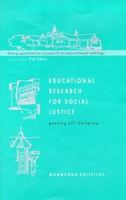 Cover of: Educational research for social justice: getting off the fence