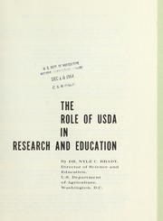 Cover of: The role of USDA in research and education by Nyle C. Brady