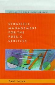 Cover of: Strategic Management for the Public Services (Managing the Public Services)