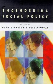 Cover of: Engendering social policy