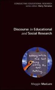 Cover of: Discourse in educational and social research