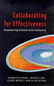 Cover of: Collaborating for effectiveness: empowering schools to be inclusive