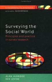 Surveying the social world by Alan Aldridge, Kenneth Levine