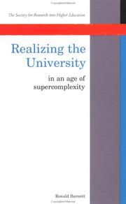 Cover of: Realizing the University in an Age of Supercomplexity (Society for Research into Higher Education)