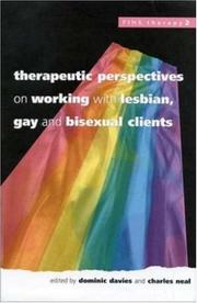 Cover of: Therapeutic Perspectives On Working With Lesbian, Gay and Bisexual Clients (Pink Therapy, 2)