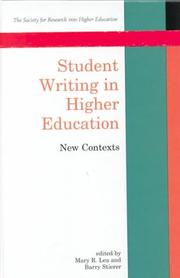 Cover of: Student writing in higher education by edited by Mary R. Lea and Barry Stierer.