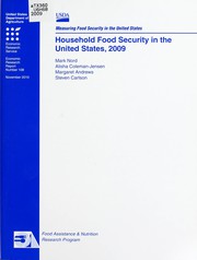 Cover of: Household food security in the United States, 2009