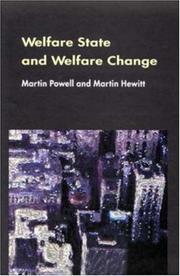 Cover of: Welfare State and Welfare Change by Martin A. Powell, Martin Hewitt