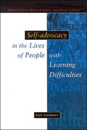 Cover of: Self Advocacy in the Lives of People with Learning Difficulties: The Politics of Resilience