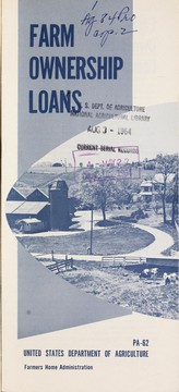 Cover of: Farm ownership loans by United States. Department of Agriculture. National Agricultural Library.