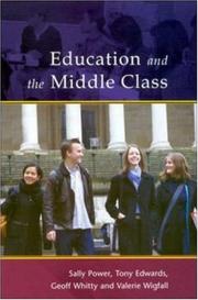 Cover of: Education and the middle class