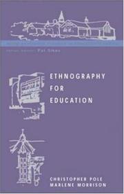 Cover of: Ethnology for Education (Doing Qualitative Research in Educational Settings) by Christopher Pole, Christopher Pole