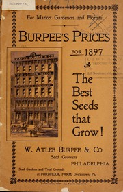 Cover of: Burpee's prices for 1897: the best seeds that grow