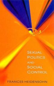 Cover of: Sexual Politics and Social Control