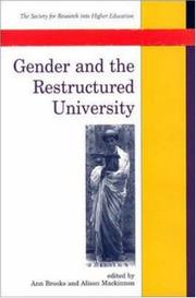 Cover of: Gender and the Restructured University: Changing Management and Culture in Higher Education