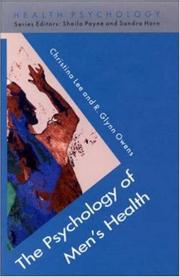 Cover of: The Psychology Of Men's Health (Health Psychology)