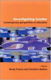 Cover of: Investigating Gender: Contemporary Perspectives in Education