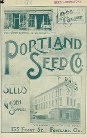 Cover of: 1900 catalogue by Portland Seed Company