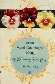 Cover of: Annual seed catalogue: 1900