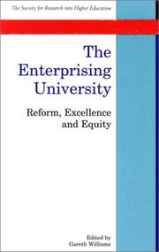 Cover of: The enterprising university: reform, excellence, and equity