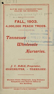 Cover of: Fall 1903: 4,000,000 peach trees