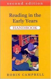 Cover of: Reading in the early years handbook