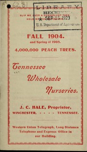 Cover of: Fall 1904 and spring of 1905