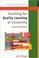 Cover of: Teaching for quality learning at university