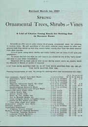 Cover of: Spring ornamental trees, shrubs and vines