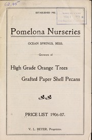 Price list 1906-07 by Pomelona Nurseries