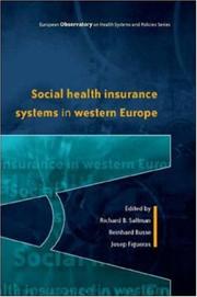 Cover of: Social Health Insurance Systems in Western Europe (European Observatory on Health Systems and Policies)