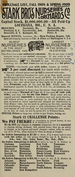 Cover of: Wholesale list, fall 1908 & spring 1909