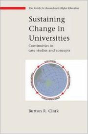 Cover of: Sustaining Change in Universities (SRHE) by Burton R. Clark