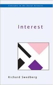 Cover of: Interest (Concepts in the Social Sciences)
