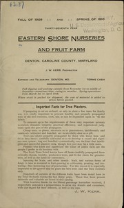 Cover of: Thirty-seventh year: Eastern Shore Nurseries and Fruit Farm