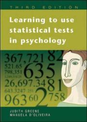 Cover of: Learning to Use Statistical Tests in Psychology