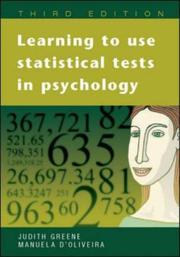 Cover of: Learning to Use Statistical Skills in Psychology