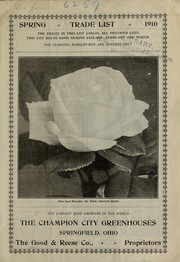 Cover of: Spring trade list 1910