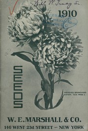 Cover of: 1910 annual spring catalogue by W.E. Marshall & Co