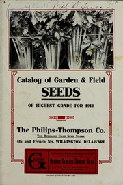 Cover of: Catalog of garden and field seeds of highest grade for 1910