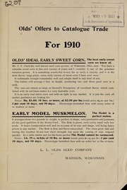 Cover of: Olds' offers to catalogue trade for 1910