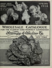 Cover of: Wholesale catalogue for florist and market gardener: spring 1912
