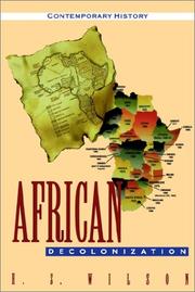 Cover of: African decolonization