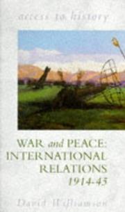 Cover of: War and Peace by D.G. Williamson