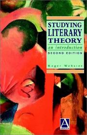 Cover of: Studying literary theory by Webster, Roger