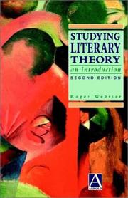 Cover of: Studying Literary Theory: An Introduction